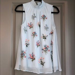 Sundance Floral Light Blue Blouse